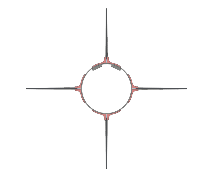 Swept Delta Split Bracket 3