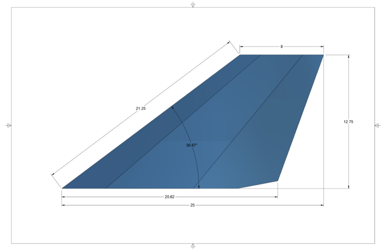 Swept Delta Split Bracket Dimensions