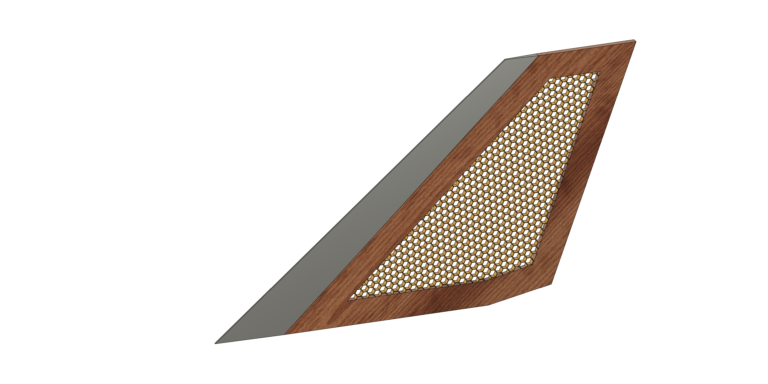 Swept Delta Split Bracket - Laminate 12