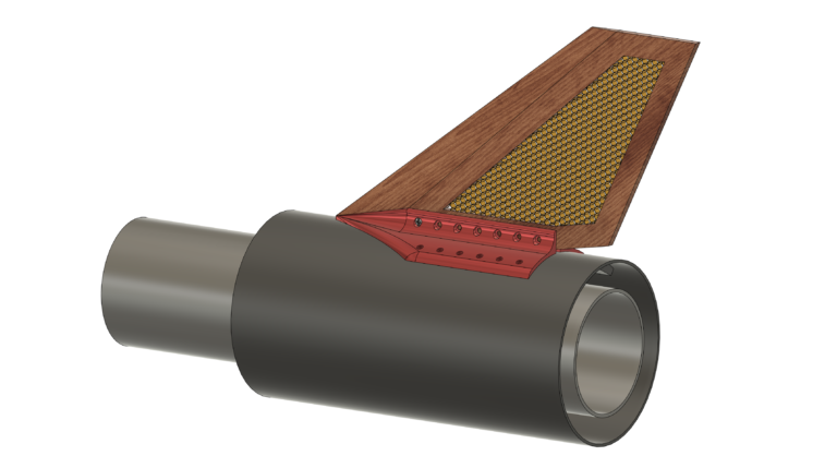 Swept Delta Split Bracket - Laminate 17