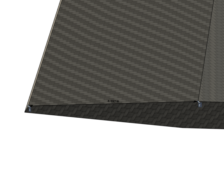 Swept Delta Split Bracket - Laminate 20