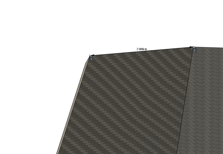 Swept Delta Split Bracket - Laminate 21